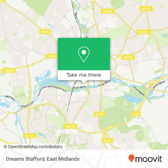 Dreams Stafford map