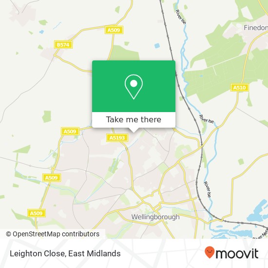 Leighton Close map