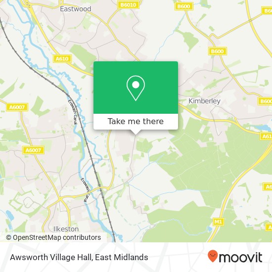 Awsworth Village Hall map