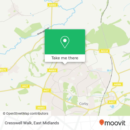 Cresswell Walk map