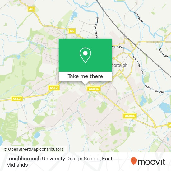 Loughborough University Design School map