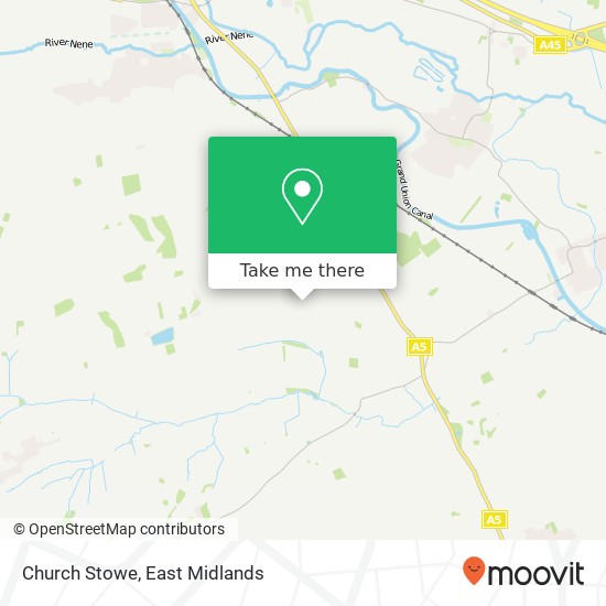 Church Stowe map