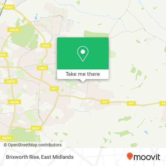 Brixworth Rise map