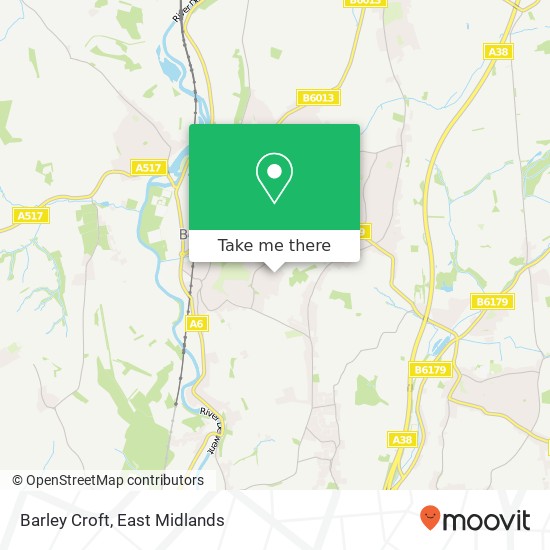 Barley Croft map