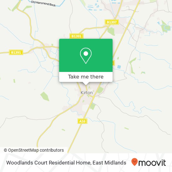 Woodlands Court Residential Home map