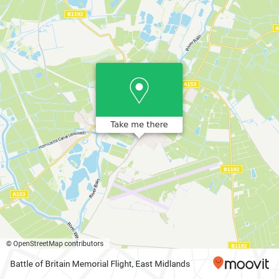 Battle of Britain Memorial Flight map