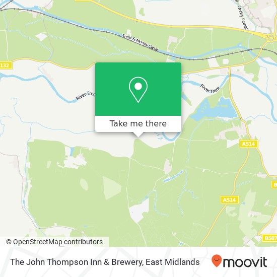 The John Thompson Inn & Brewery map