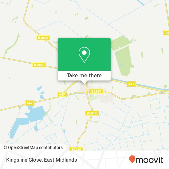 Kingsline Close map