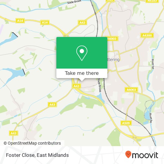 Foster Close map