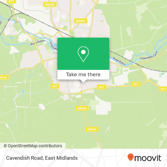 Cavendish Road map