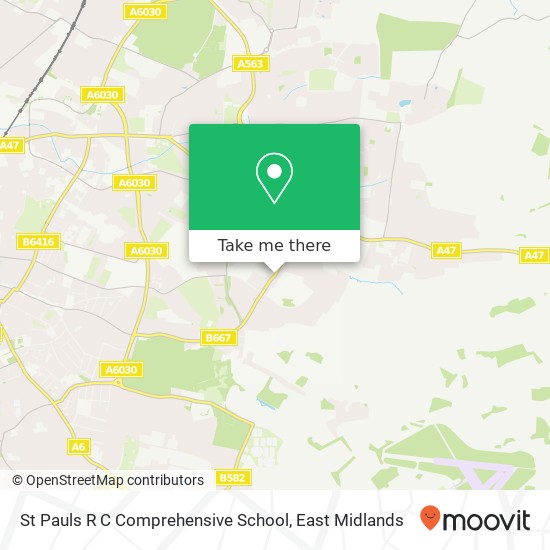 St Pauls R C Comprehensive School map