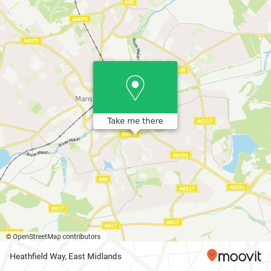 Heathfield Way map