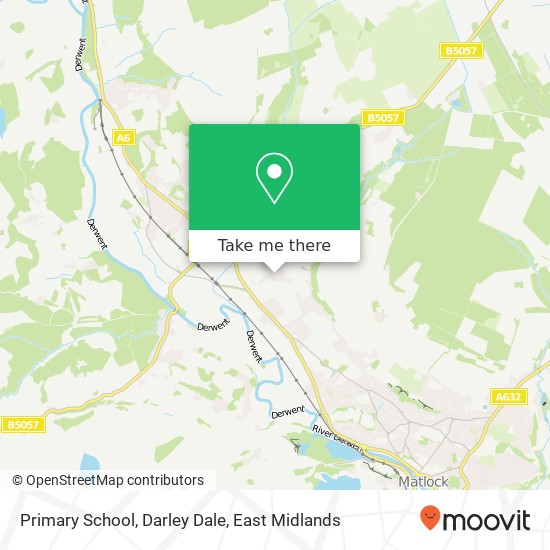 Primary School, Darley Dale map