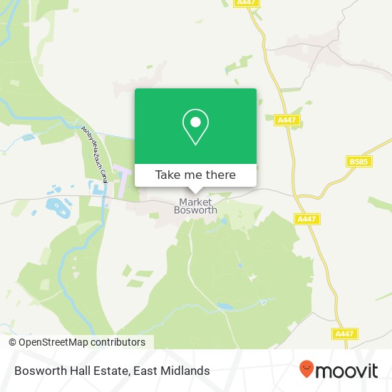 Bosworth Hall Estate map