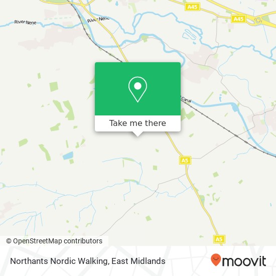 Northants Nordic Walking map