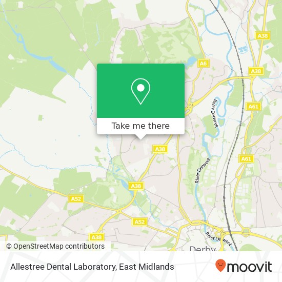 Allestree Dental Laboratory map