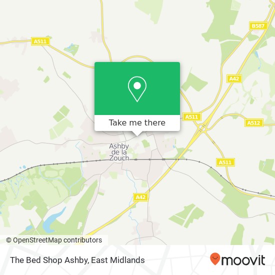 The Bed Shop Ashby map
