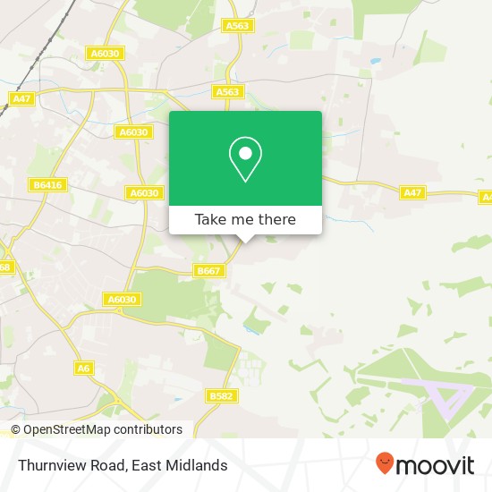 Thurnview Road map