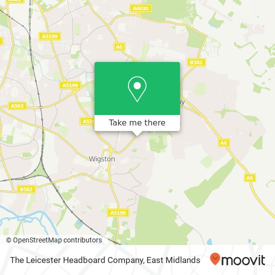 The Leicester Headboard Company map