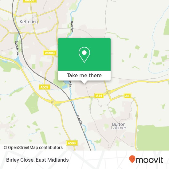 Birley Close map