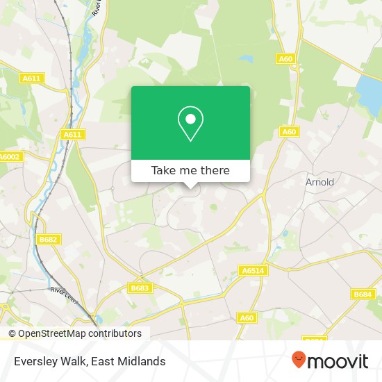 Eversley Walk map