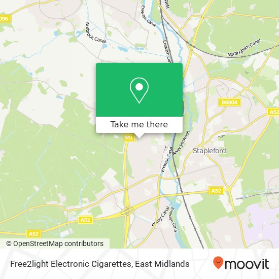 Free2light Electronic Cigarettes map