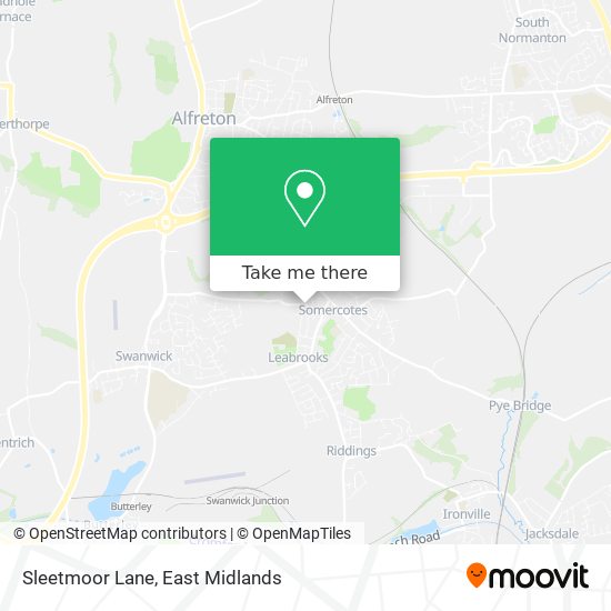 Sleetmoor Lane map