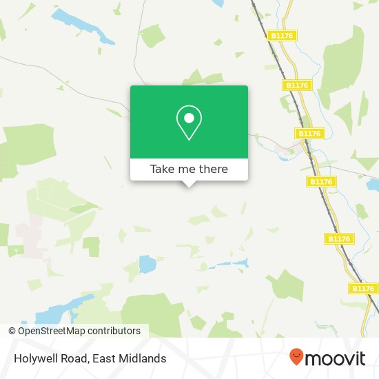 Holywell Road map