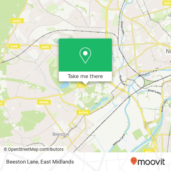 Beeston Lane map