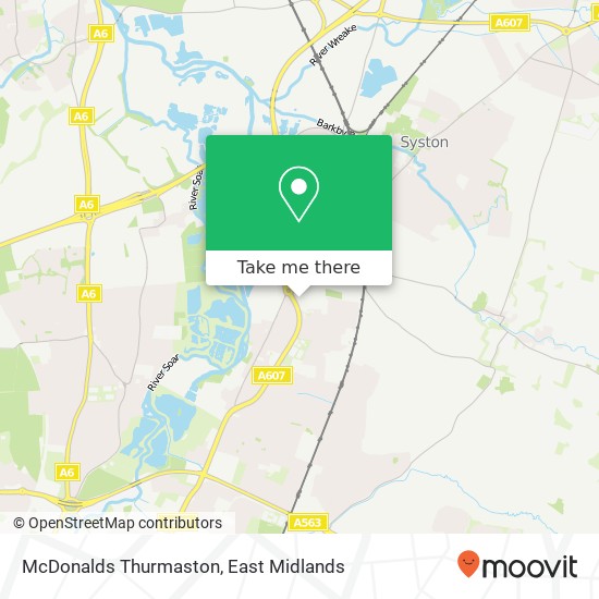 McDonalds Thurmaston map