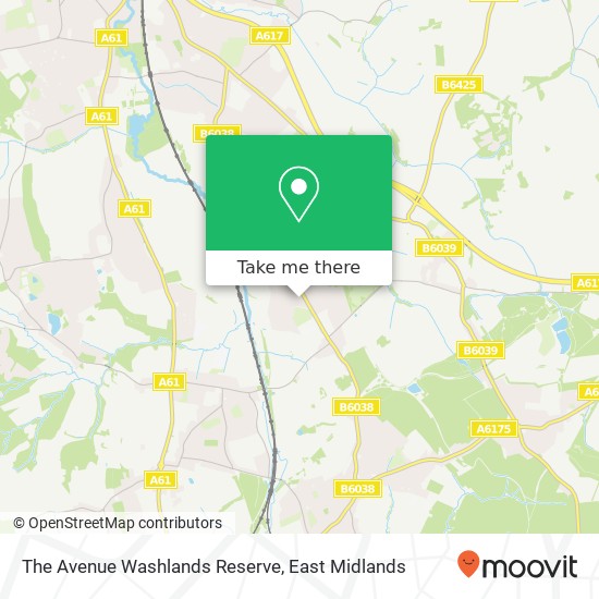 The Avenue Washlands Reserve map