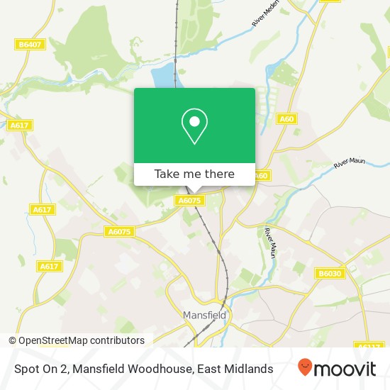Spot On 2, Mansfield Woodhouse map