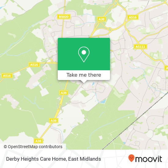 Derby Heights Care Home map