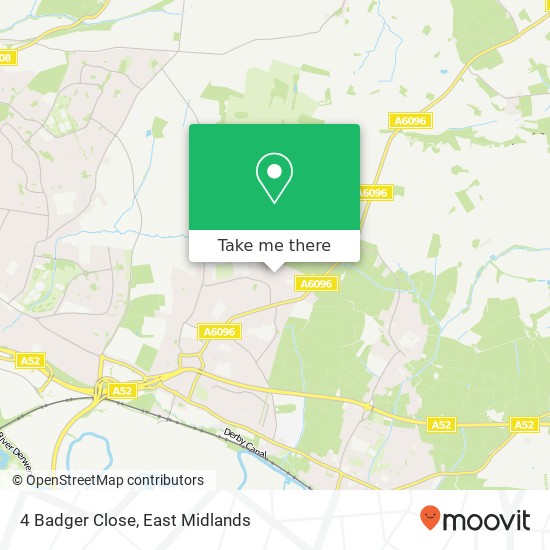 4 Badger Close map