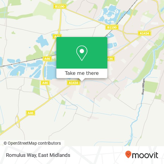 Romulus Way map