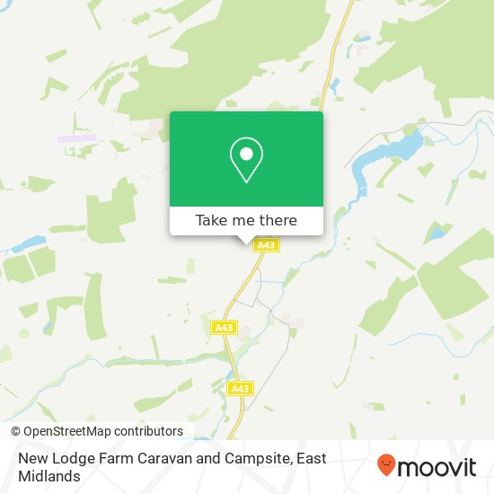 New Lodge Farm Caravan and Campsite map