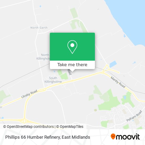 Phillips 66 Humber Refinery map