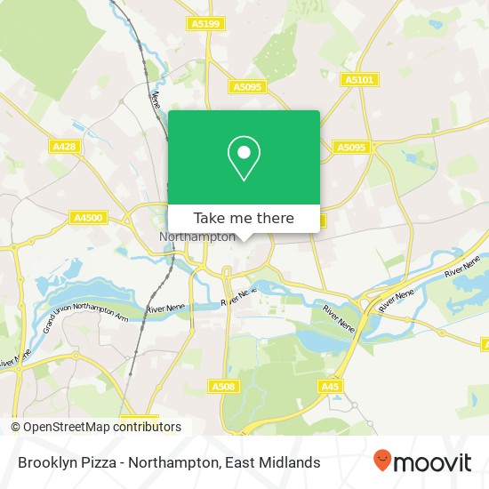 Brooklyn Pizza - Northampton, Fish Street Northampton Northampton NN1 2AA map