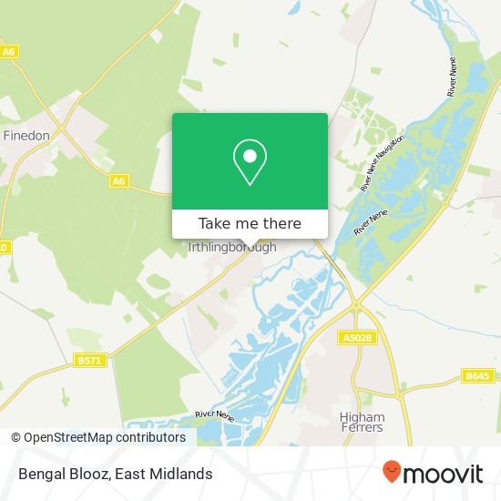 Bengal Blooz, 33 High Street Irthlingborough Wellingborough NN9 5TE map