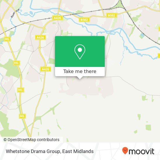 Whetstone Drama Group map