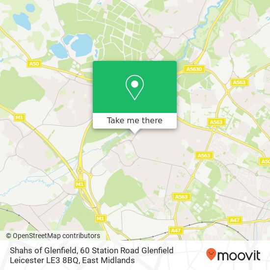 Shahs of Glenfield, 60 Station Road Glenfield Leicester LE3 8BQ map