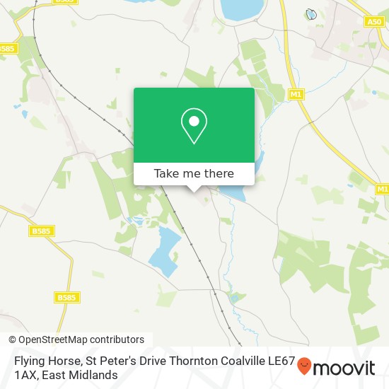 Flying Horse, St Peter's Drive Thornton Coalville LE67 1AX map