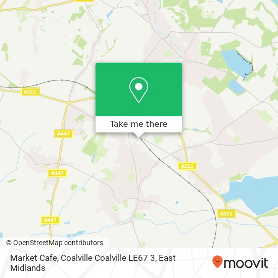 Market Cafe, Coalville Coalville LE67 3 map