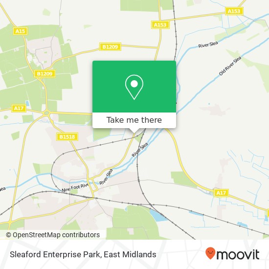 Sleaford Enterprise Park map