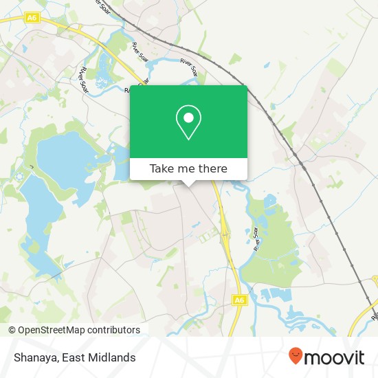 Shanaya, 154 Leicester Road Mountsorrel Loughborough LE12 7 map