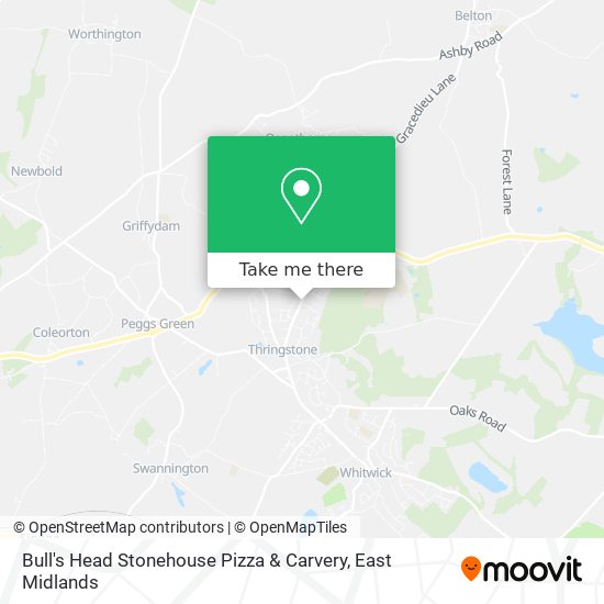 Bull's Head Stonehouse Pizza & Carvery map
