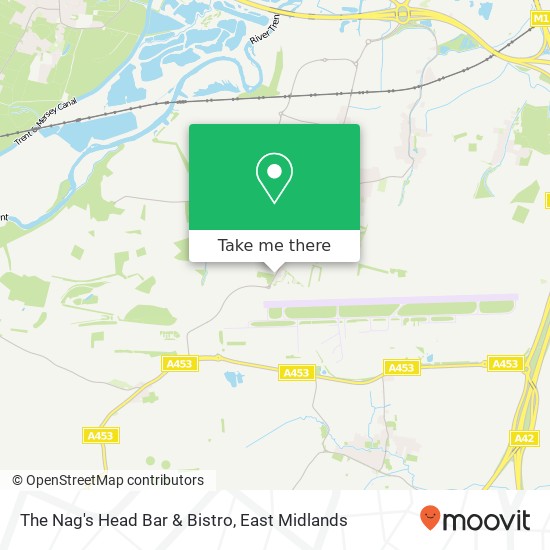 The Nag's Head Bar & Bistro, Hill Top Castle Donington Derby DE74 2 map