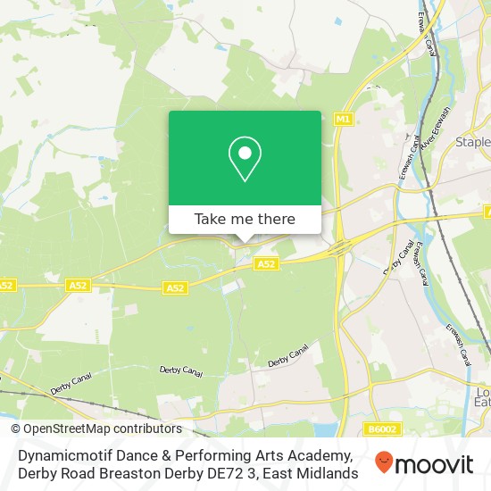 Dynamicmotif Dance & Performing Arts Academy, Derby Road Breaston Derby DE72 3 map