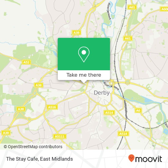The Stay Cafe, Friar Gate Derby Derby DE1 1 map