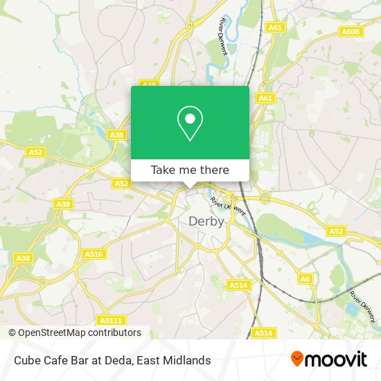 Cube Cafe Bar at Deda map
